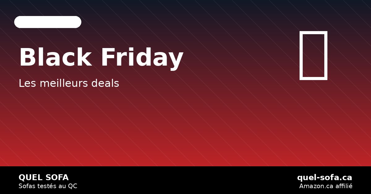 Black Friday 2026: les meilleurs sofas et sectionnels sur Amazon.ca — quel-sofa