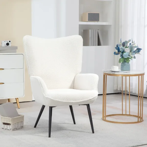 Fauteuil à oreilles en sherpa HOMCOM – Aosom Canada