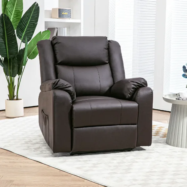 Fauteuil inclinable en similicuir HOMCOM – Aosom Canada