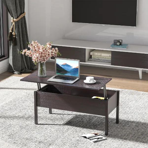 Table basse à plateau relevable HOMCOM – Aosom Canada